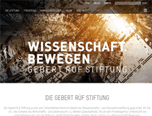 Tablet Screenshot of grstiftung.ch